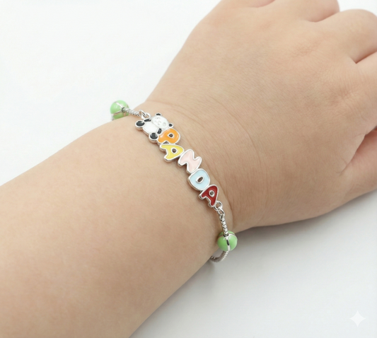 Panda Name Baby Bracelet