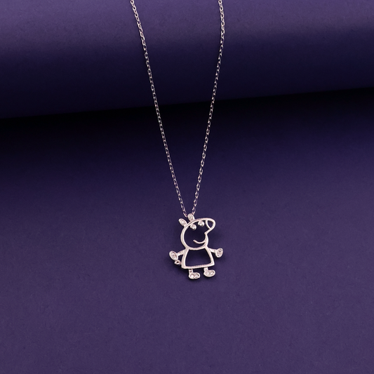 Playful Charm Silver Pendant