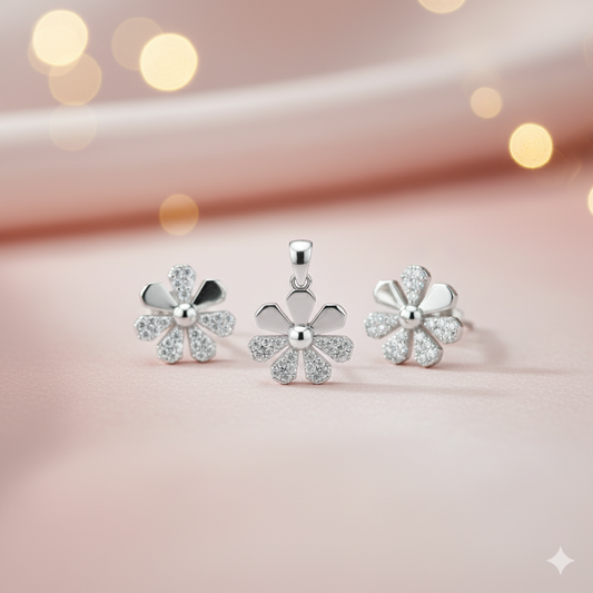 Blossom Gleam Pendant Set