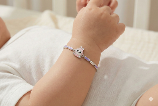 Sweet Bunny Purple Baby Bracelet