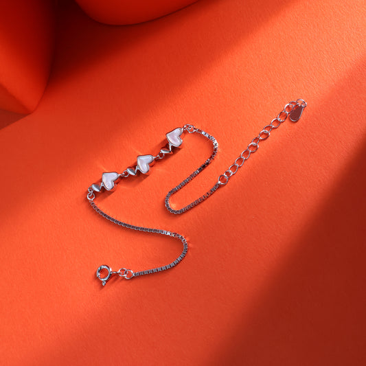Eternal Hearts Sterling Silver Bracelet