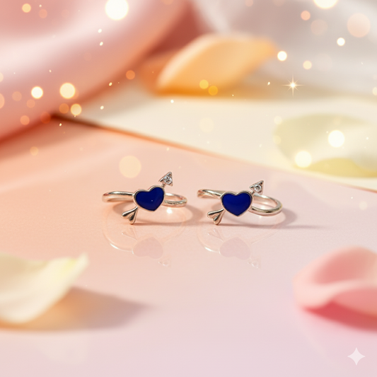 Blue Cupid Toe Ring