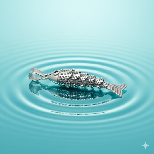 Matsya Spectrum 925 Silver Fish Pendant