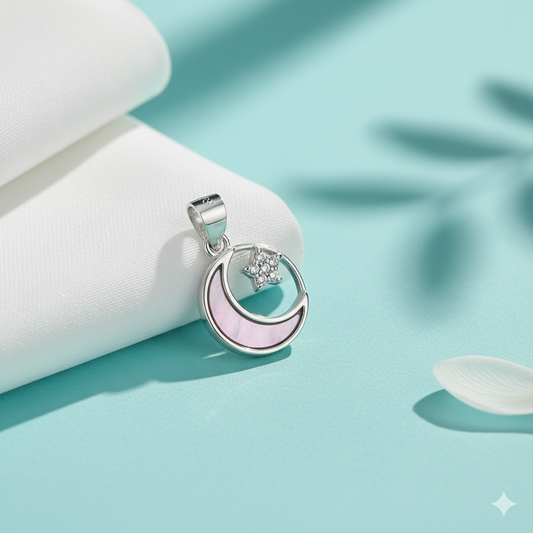 Silver Moon Whisper Pendant