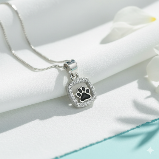 Paw Love Silver Pendant