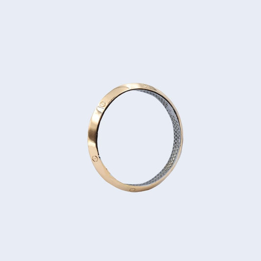 Dual-Tone Sterling Silver Kada