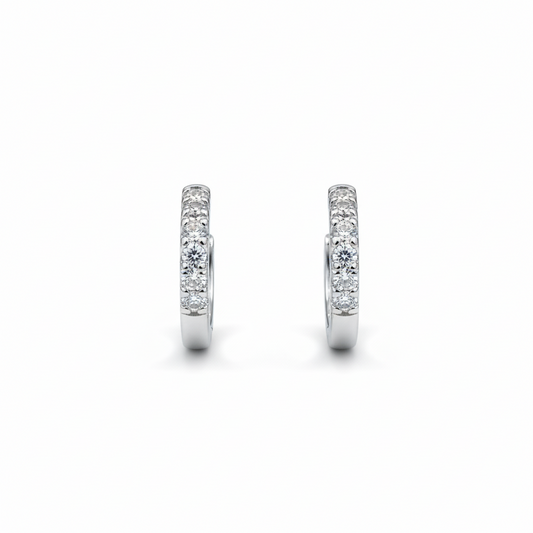 Lustre Line Hoop Earrings