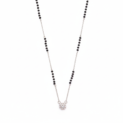 Solitaire Spark Sterling Silver Mangalsutra