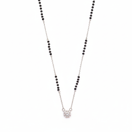 Solitaire Spark Sterling Silver Mangalsutra
