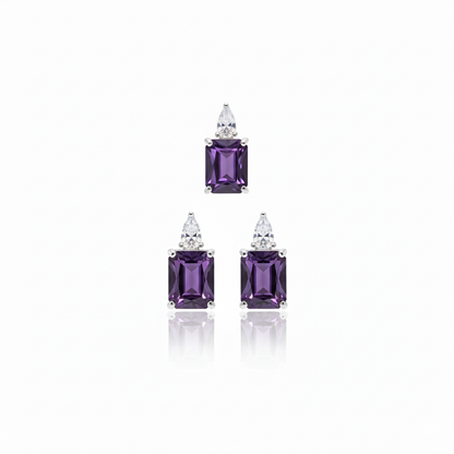 Amethyst Radiance Pendant Set