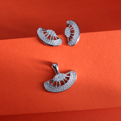 Radiant Arc Pendant Set