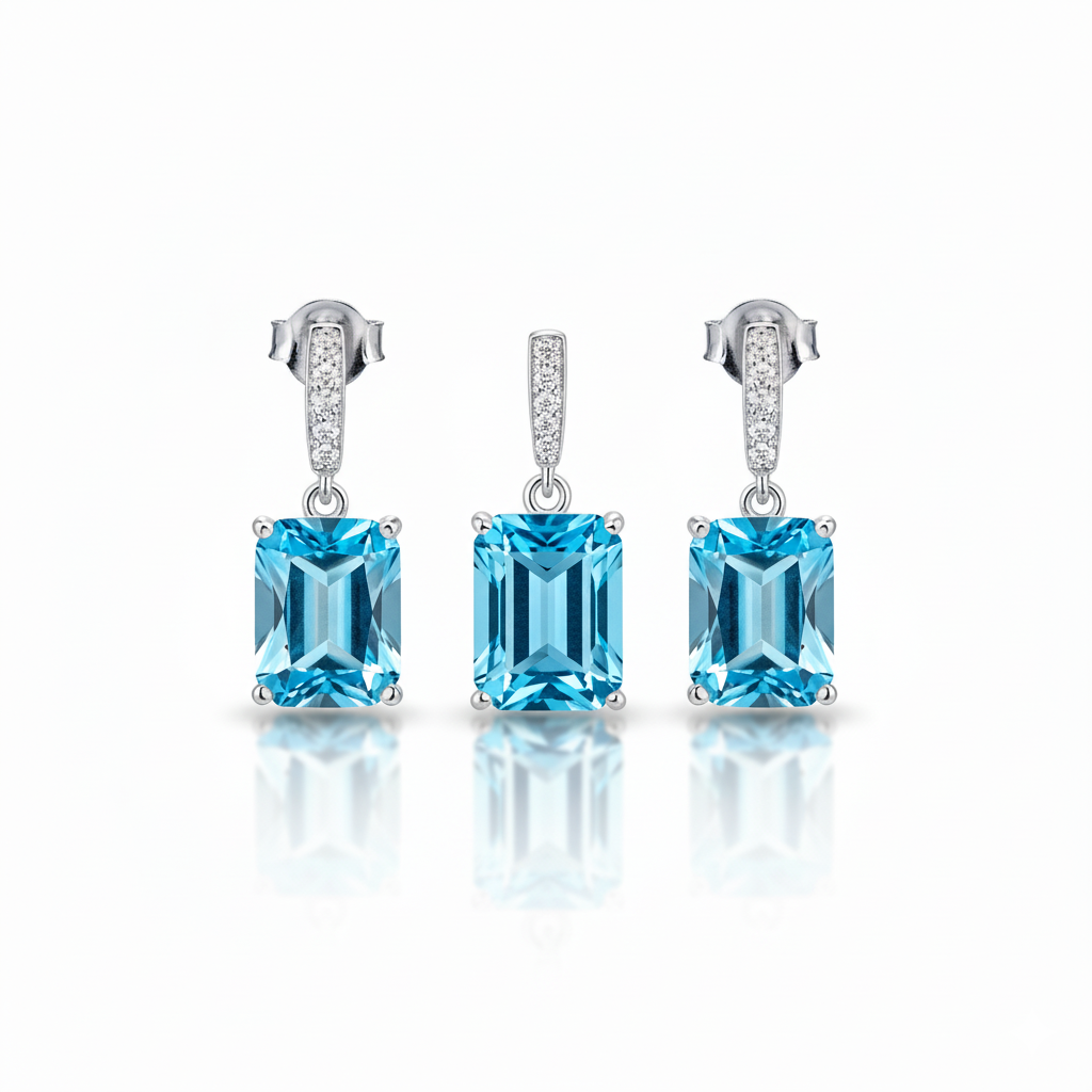 Azure Grace Pendant Set
