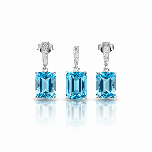 Azure Grace Pendant Set