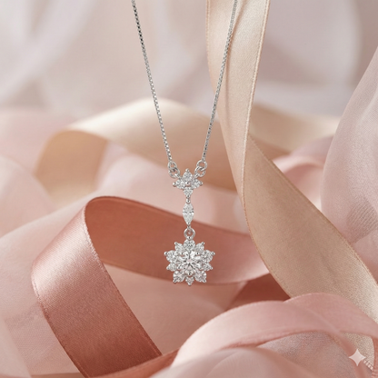 Sparkling Floral Drop Chain
