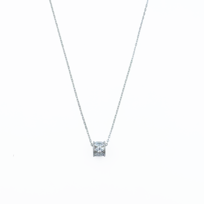 Barrel Silver Pendant Chain