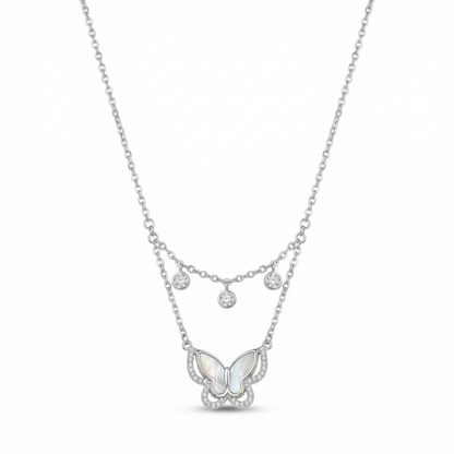Dual Layer Butterfly Charm Chain