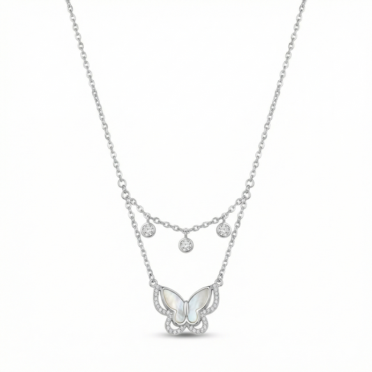 Dual Layer Butterfly Charm Chain