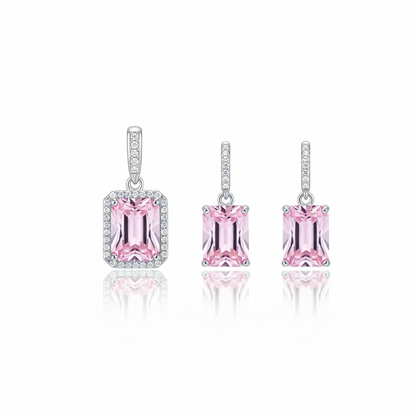 Rose Radiant Pendant Set