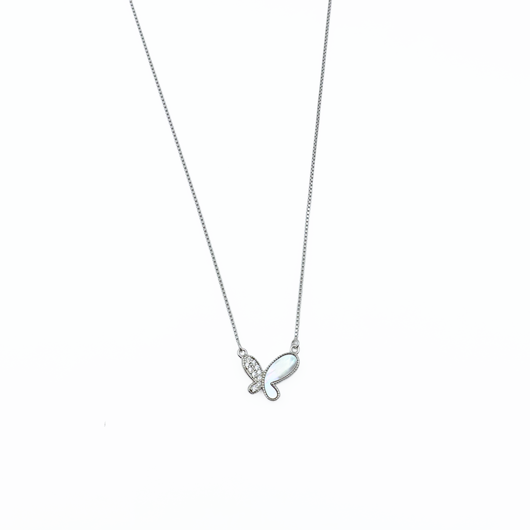 Flutter Shine Silver Chain Pendant