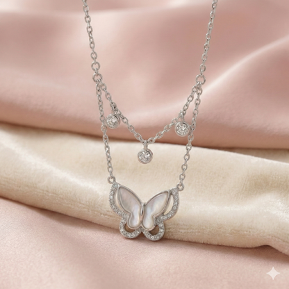 Dual Layer Butterfly Charm Chain