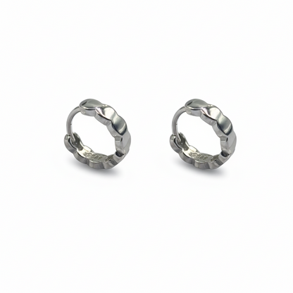 Ripple Texture Hoop Earrings