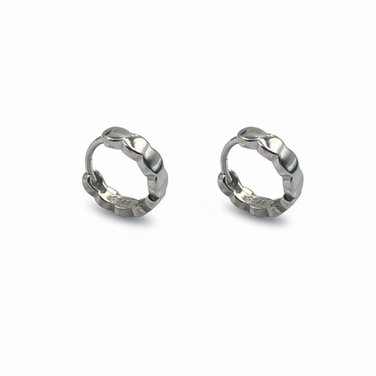 Ripple Texture Hoop Earrings