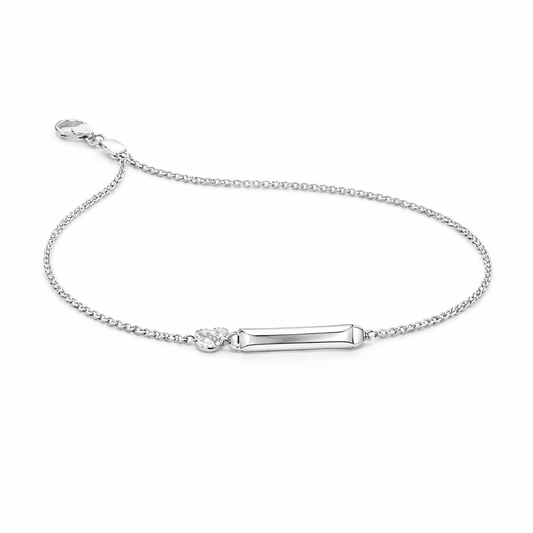 Classic Baby ID Silver Bracelet