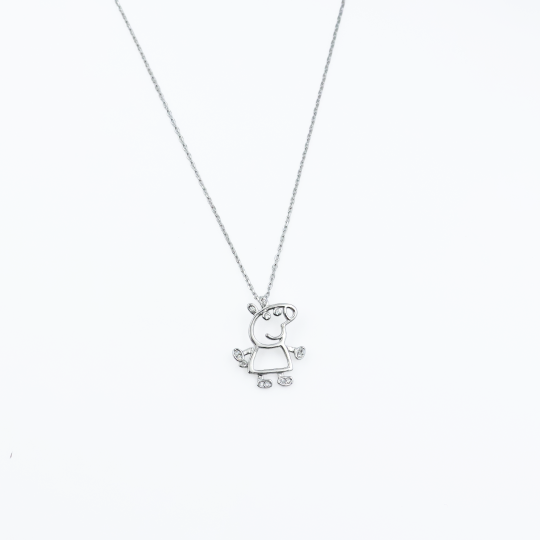 Playful Charm Silver Pendant