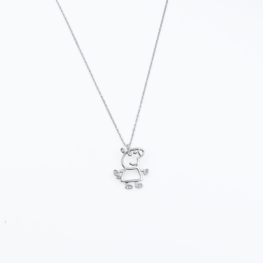 Playful Charm Silver Pendant