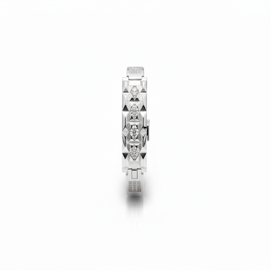 Valor Edge Sterling Silver Kada