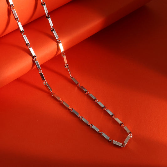 Men’s Sterling Silver Box Link Chain