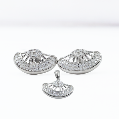 Radiant Arc Pendant Set