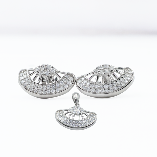 Radiant Arc Pendant Set
