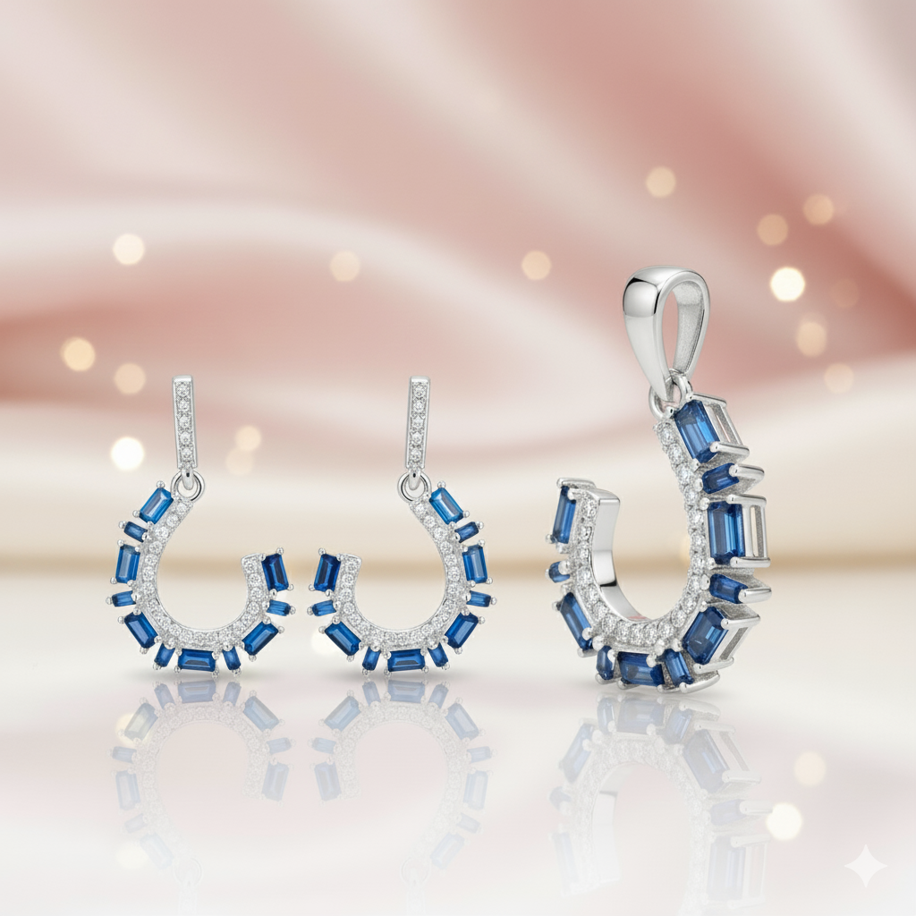 Celeste Curve Pendant Set