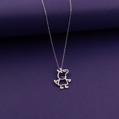 Playful Charm Silver Pendant