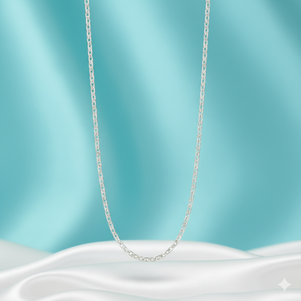 Sterling Silver Box Chain for Men