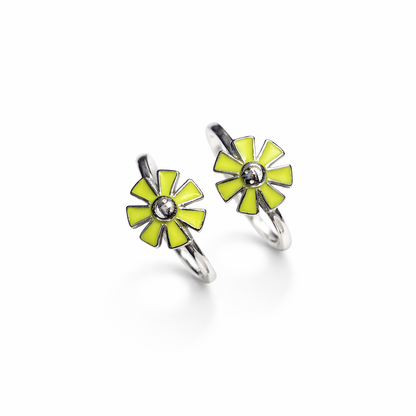 Lime Blossom Toe Rings