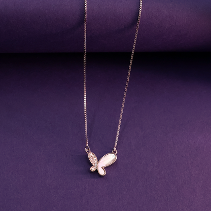 Flutter Shine Silver Chain Pendant