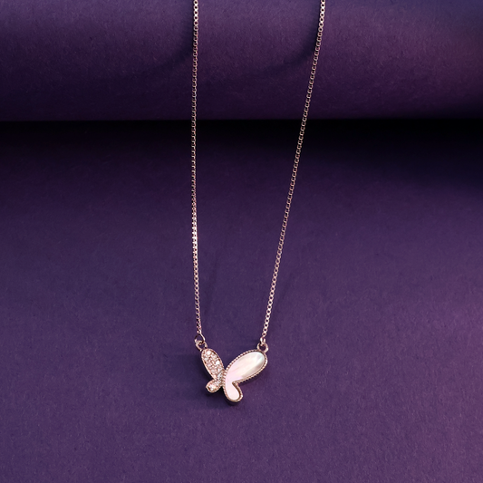 Flutter Shine Silver Chain Pendant