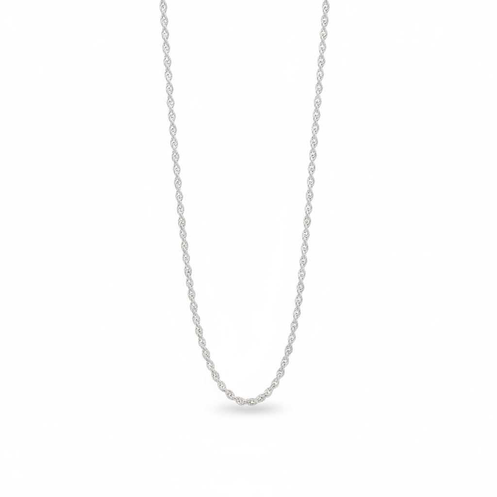 Sterling Silver Rope Chain for Men