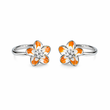 Sunset Petal Toe Rings&nbsp;