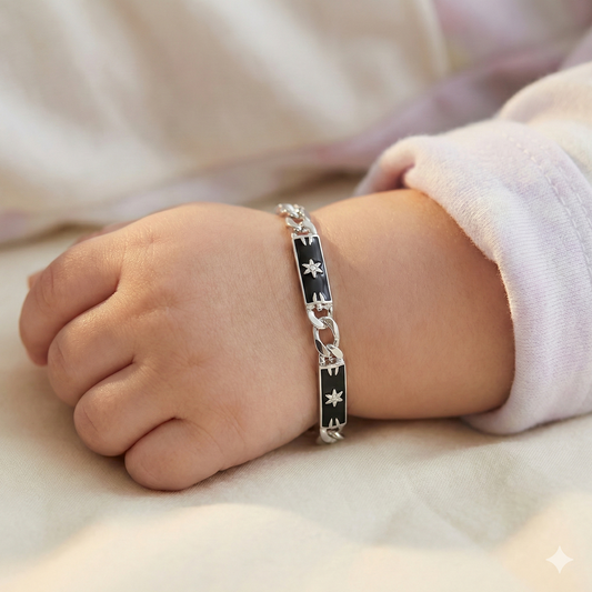 Little Star Silver Baby Bracelet