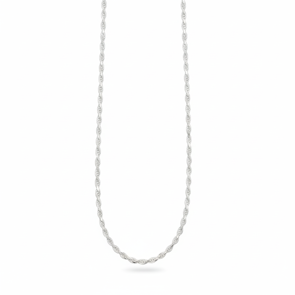 Heavy Rope Sterling Silver Chain for Men