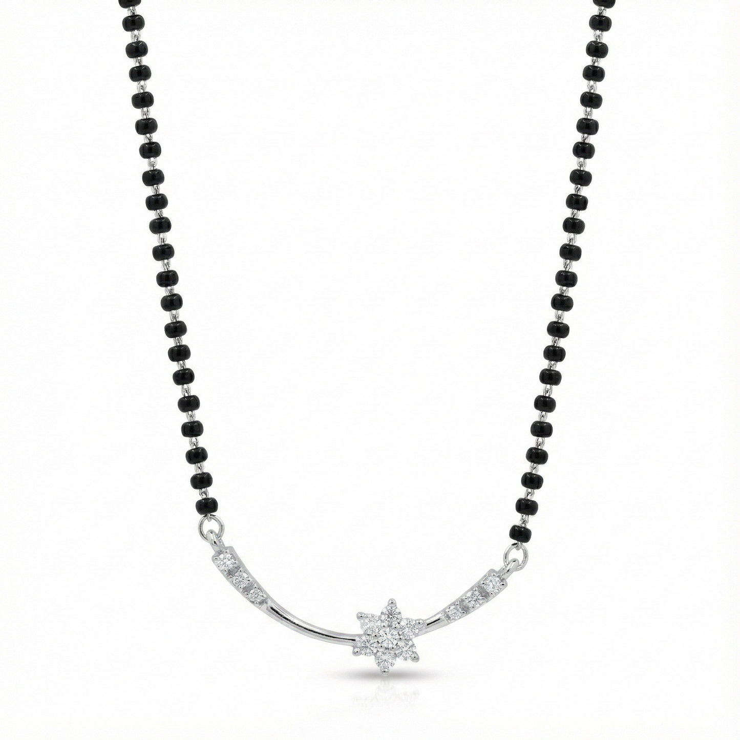 Celestial Curve Sterling Silver Mangalsutra