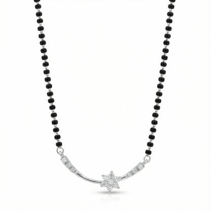 Celestial Curve Sterling Silver Mangalsutra
