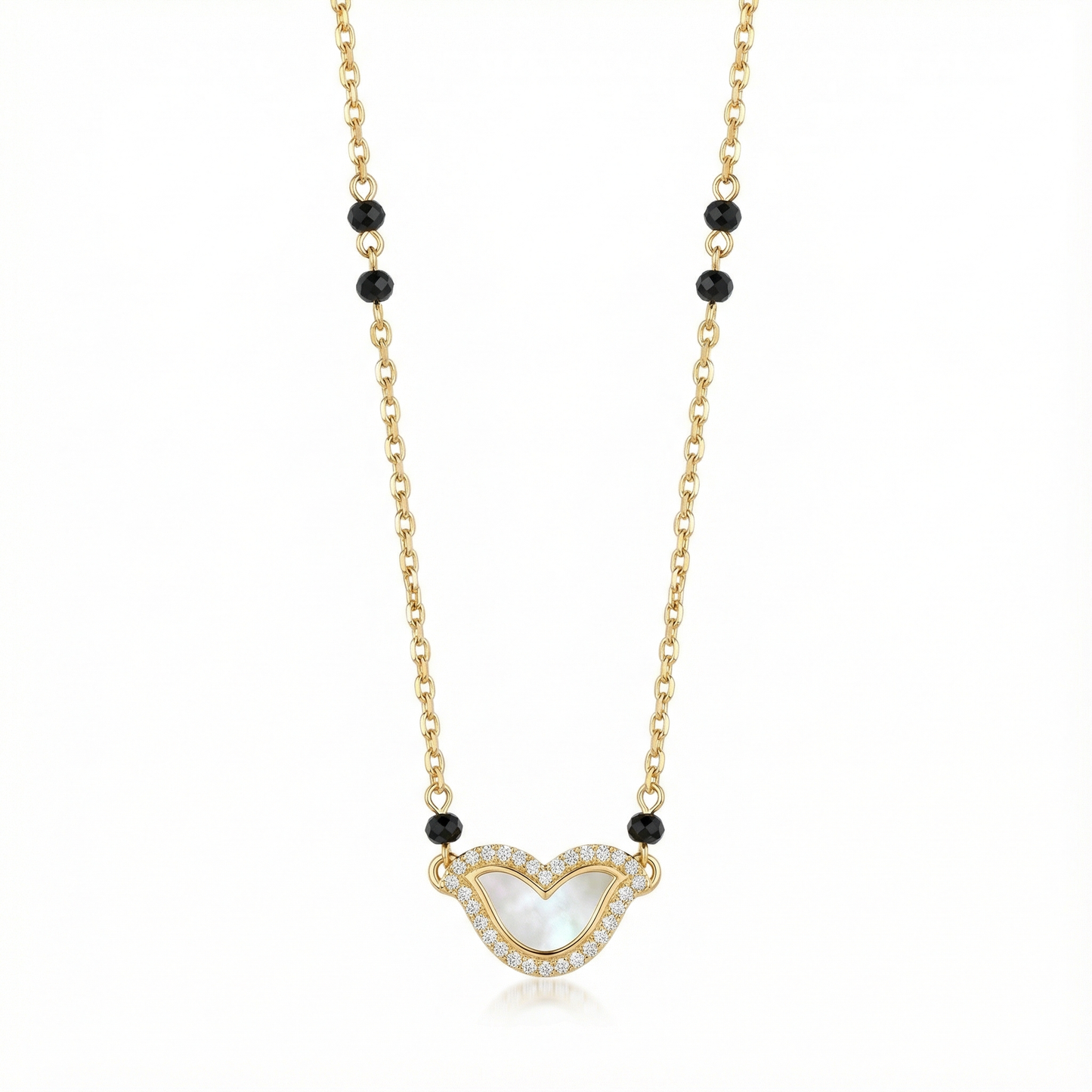Pearl Heart Outline Mangalsutra