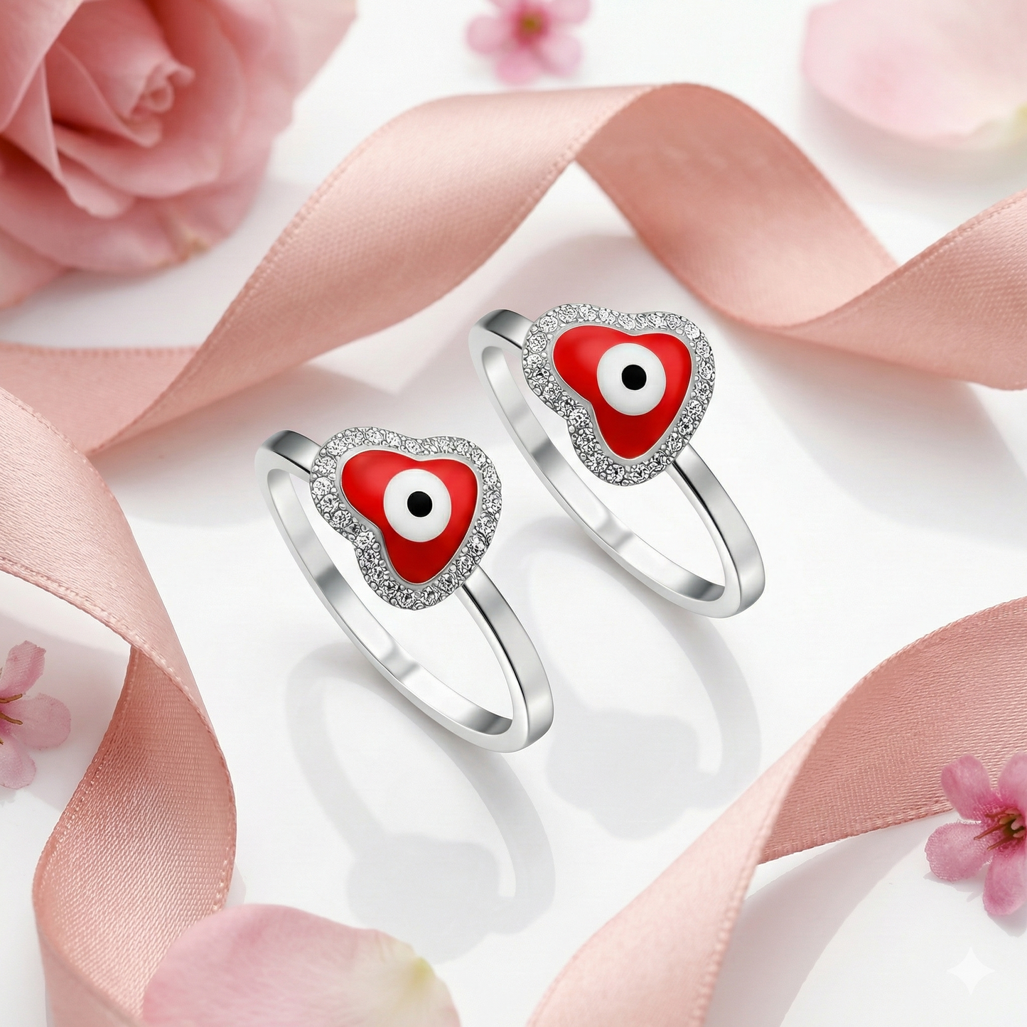 Amor Shield Evil Eye Toe Rings&nbsp;