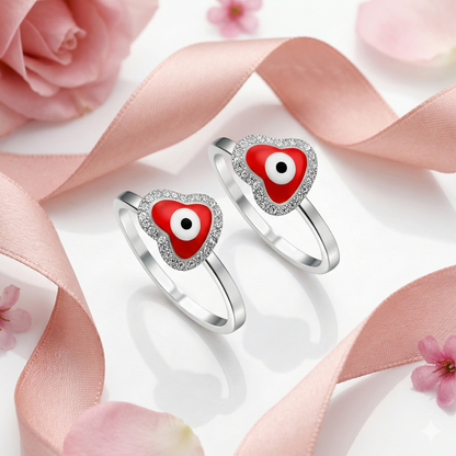 Amor Shield Evil Eye Toe Rings&nbsp;