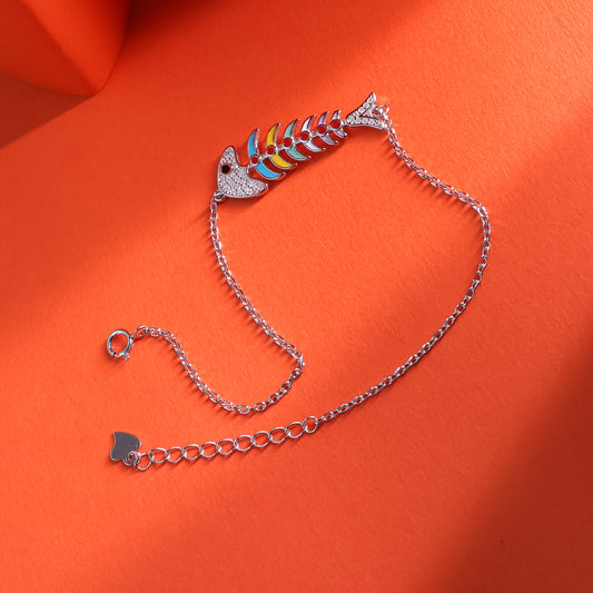 Ocean Bloom Sterling Silver Bracelet