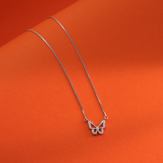 Whispering Wings Silver Pendant